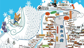 雪鄉(xiāng)風(fēng)景區(qū)平面示意圖